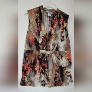 NorthStyle Sleeveless Top In Fall Colors, XL, 16-18